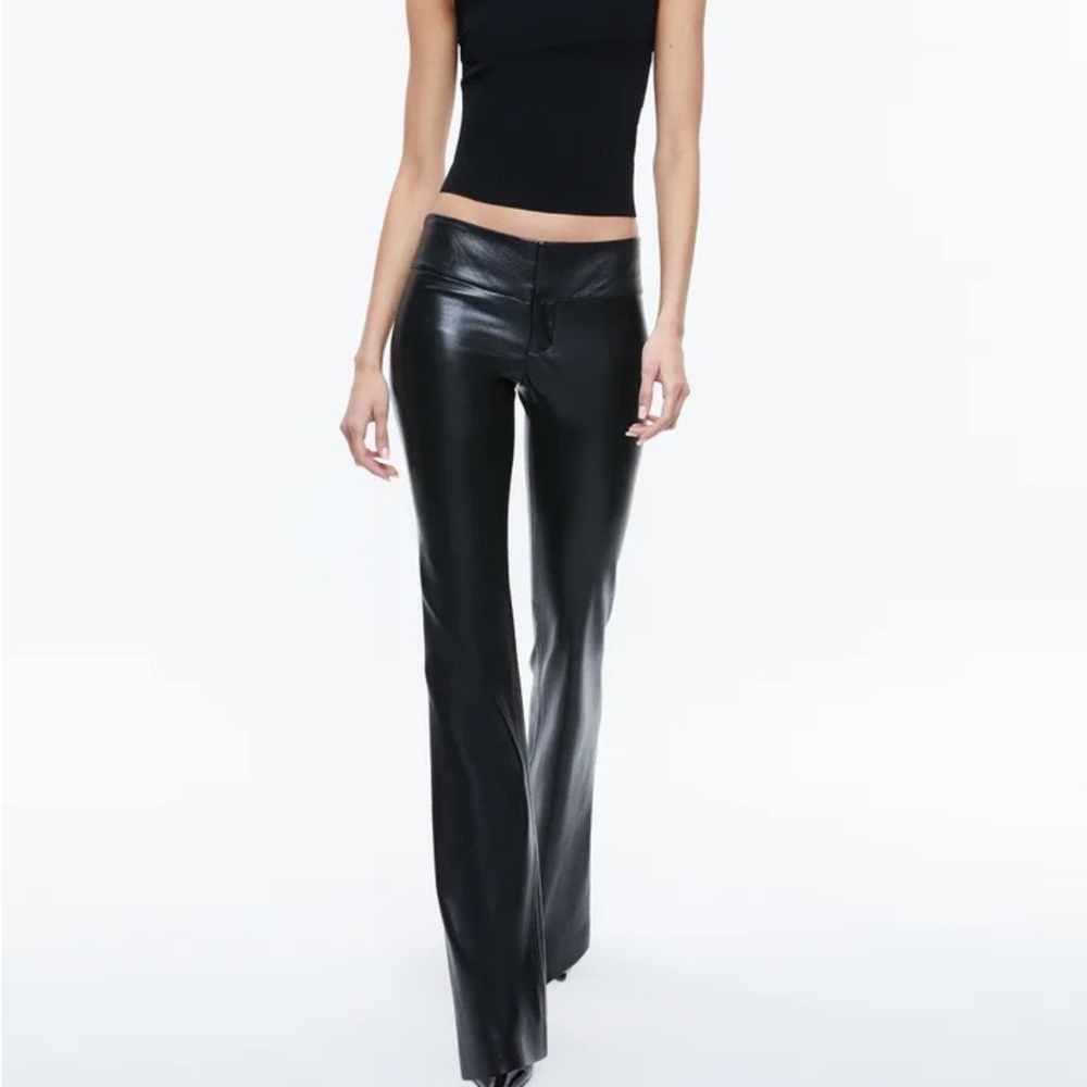 Alice and Olivia Perfect fitting boot cut leather pants flare